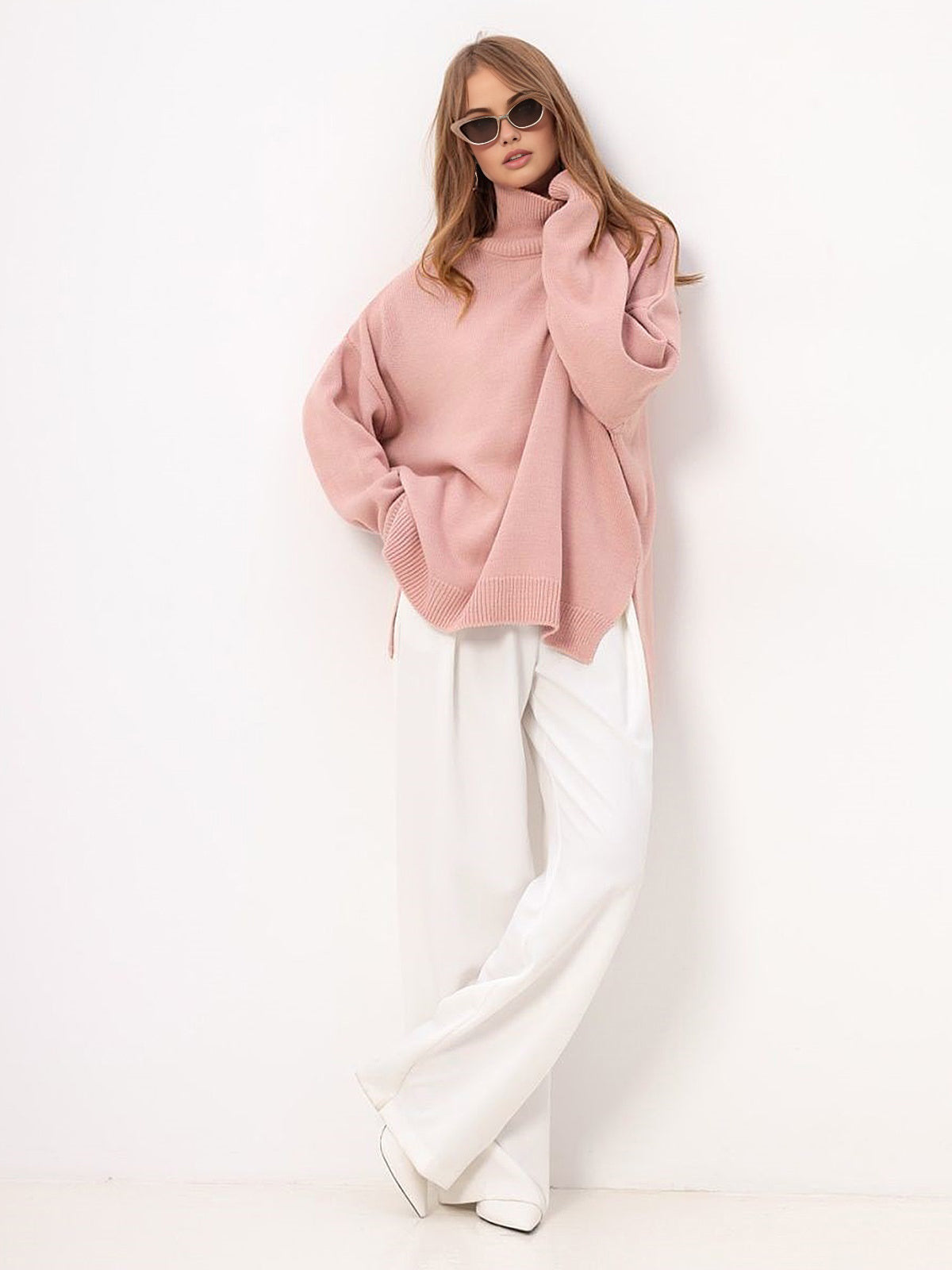 Inès | Svetřík s oversized rozparkem
