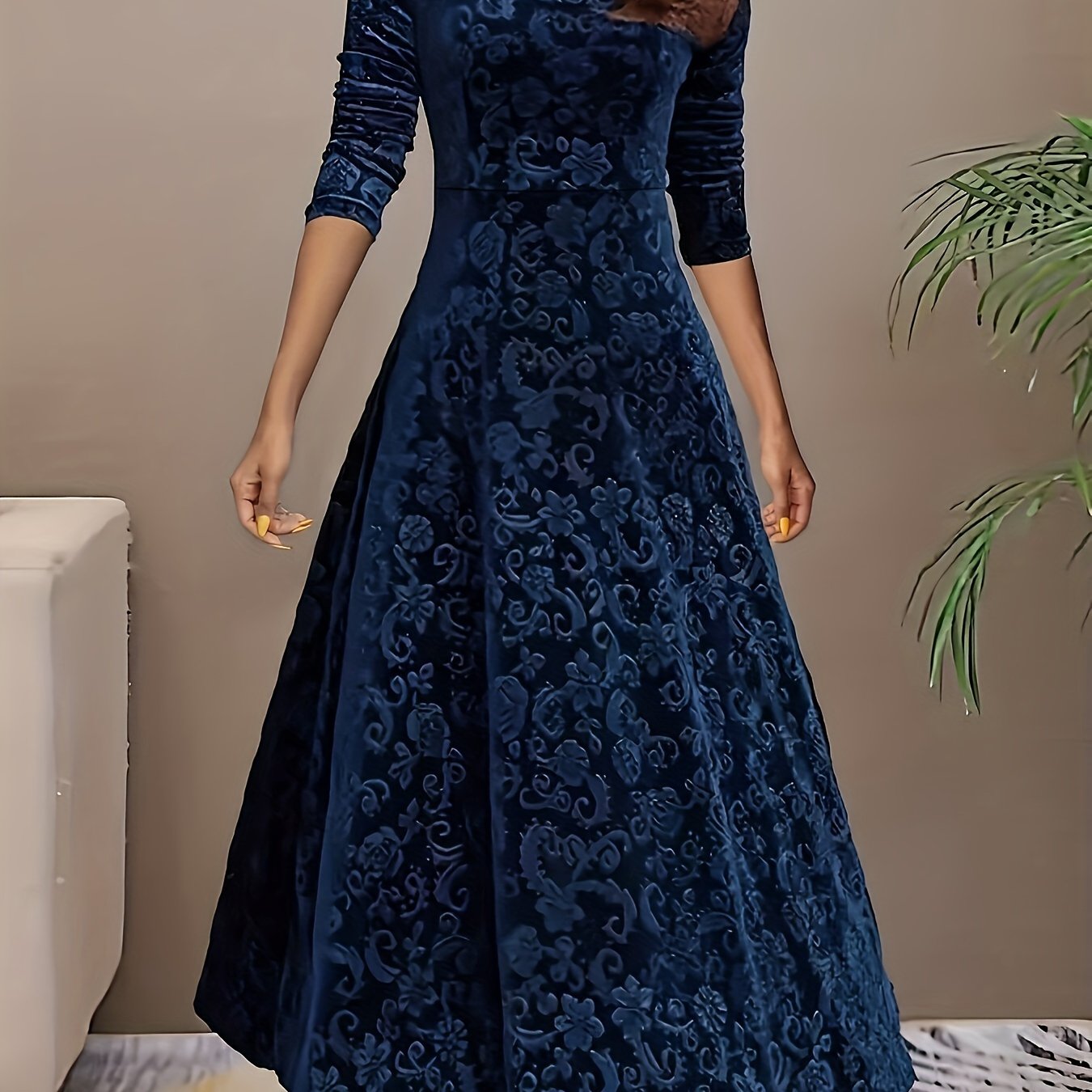 Dorothy | Elegantní vzorované maxi šaty