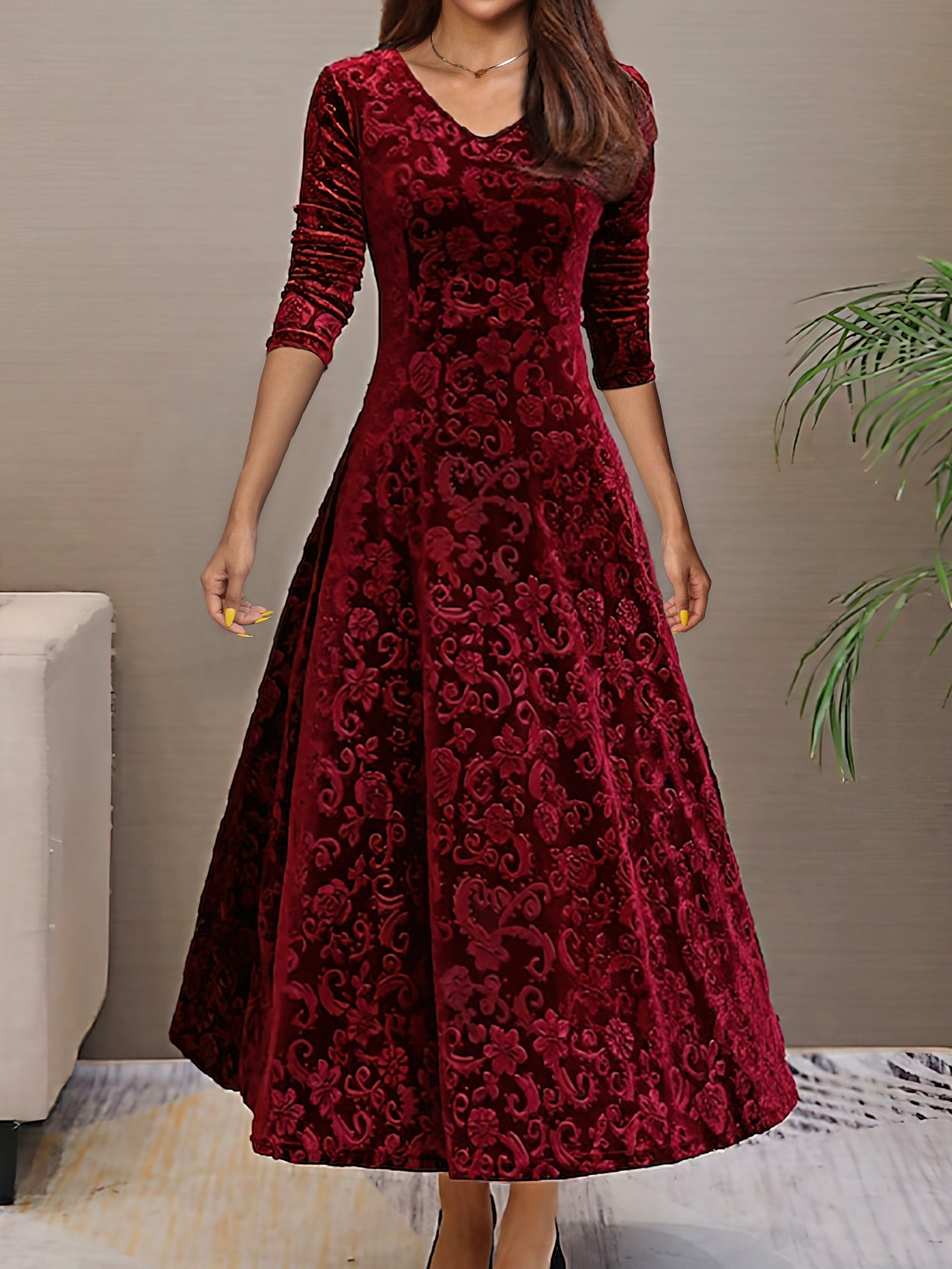 Denise | Šaty z sametu s elegancí na svátky