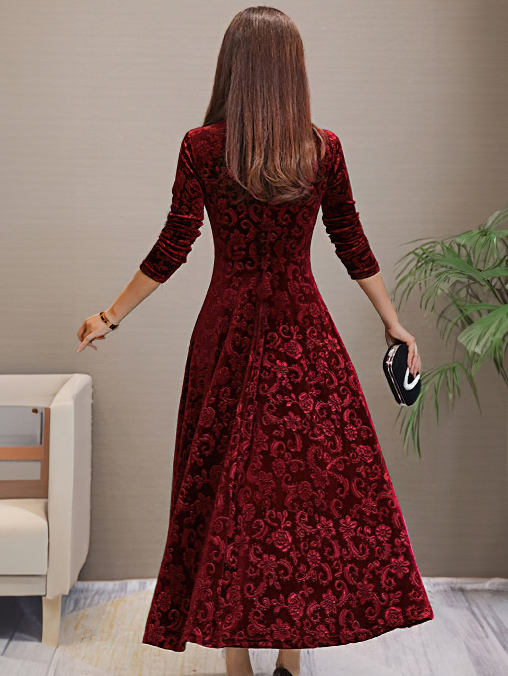 Nancy | Sváteční sametové elegantní šaty