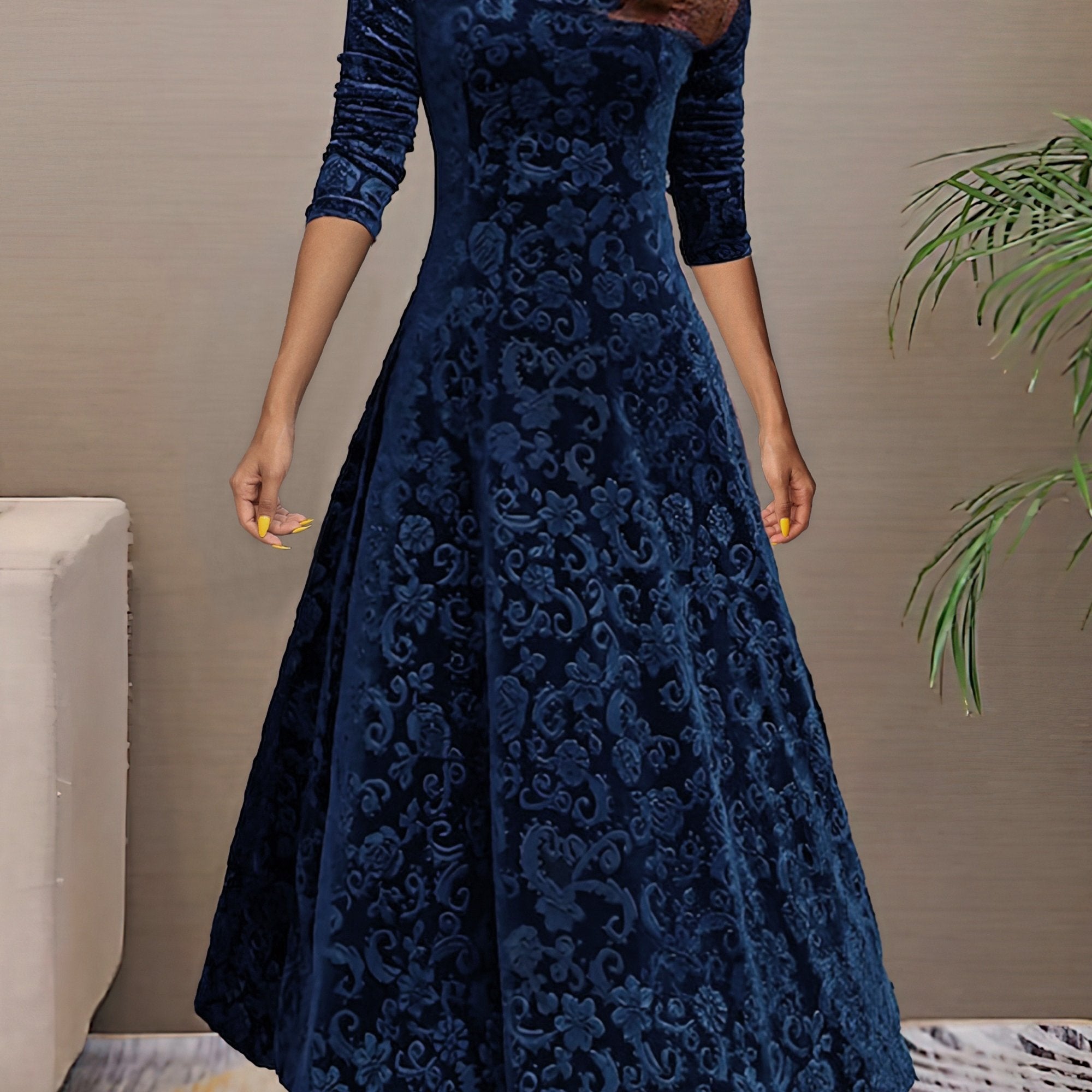 Nancy | Sváteční sametové elegantní šaty