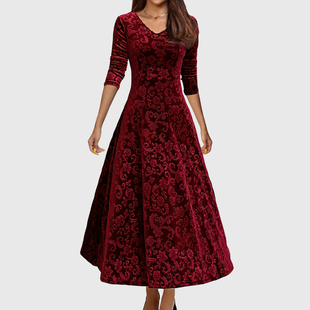 Nancy | Sváteční sametové elegantní šaty