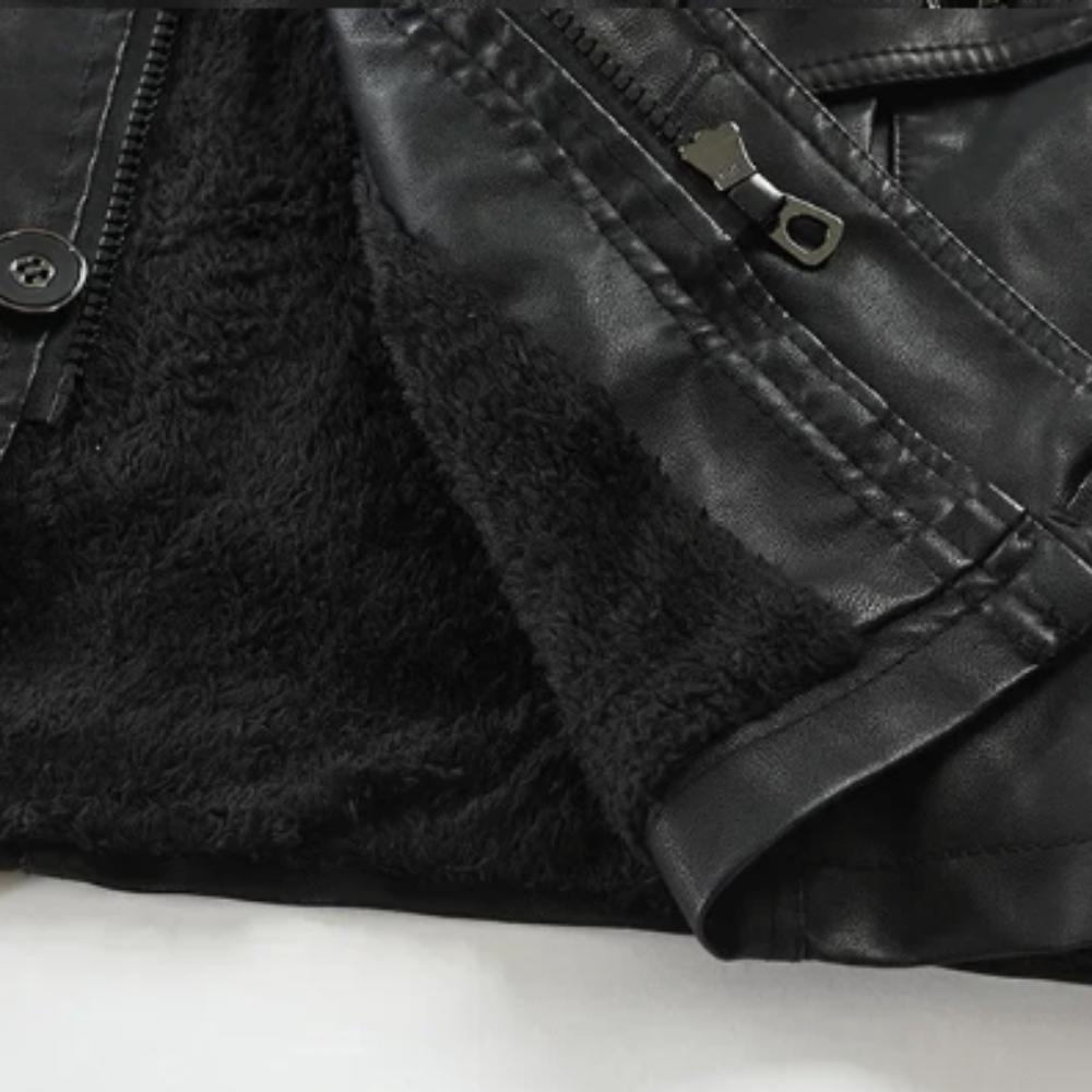 Krystian™ | Elegantní Dlouhá Kožená Biker Bunda