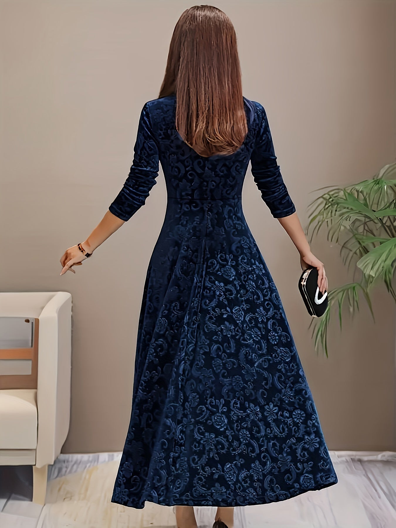 Dorothy | Elegantní vzorované maxi šaty
