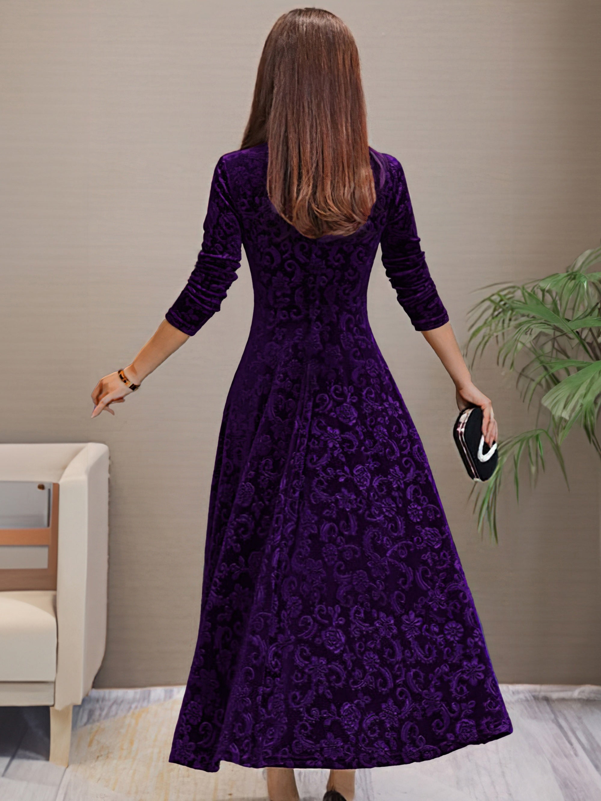 Nancy | Sváteční sametové elegantní šaty