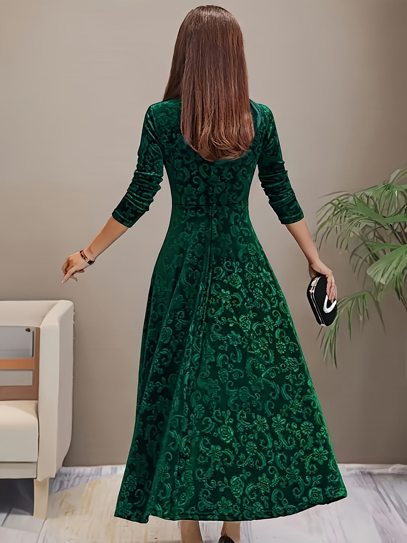Dorothy | Elegantní vzorované maxi šaty