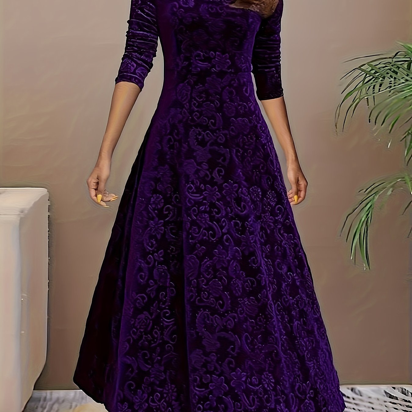 Dorothy | Elegantní vzorované maxi šaty