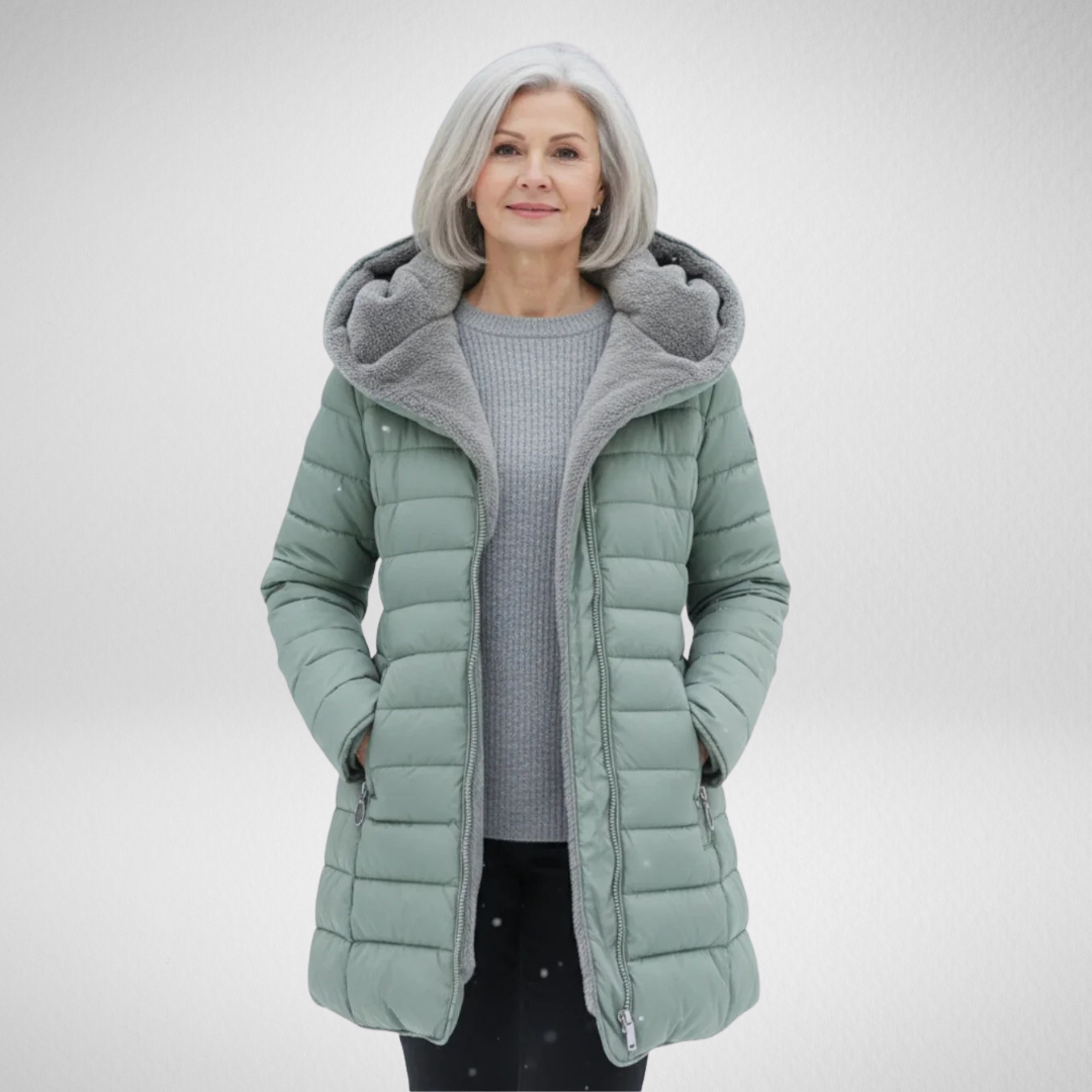 Olivia | Zimní bunda s hřejivou kapucí