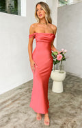 Rosalia | Saténové Off-Shoulder Šaty