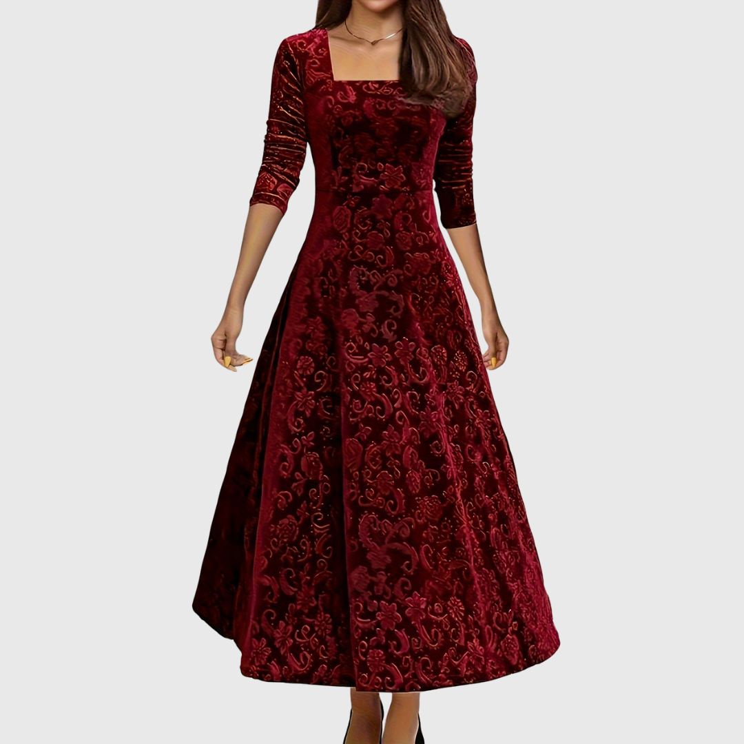 Dorothy | Elegantní vzorované maxi šaty