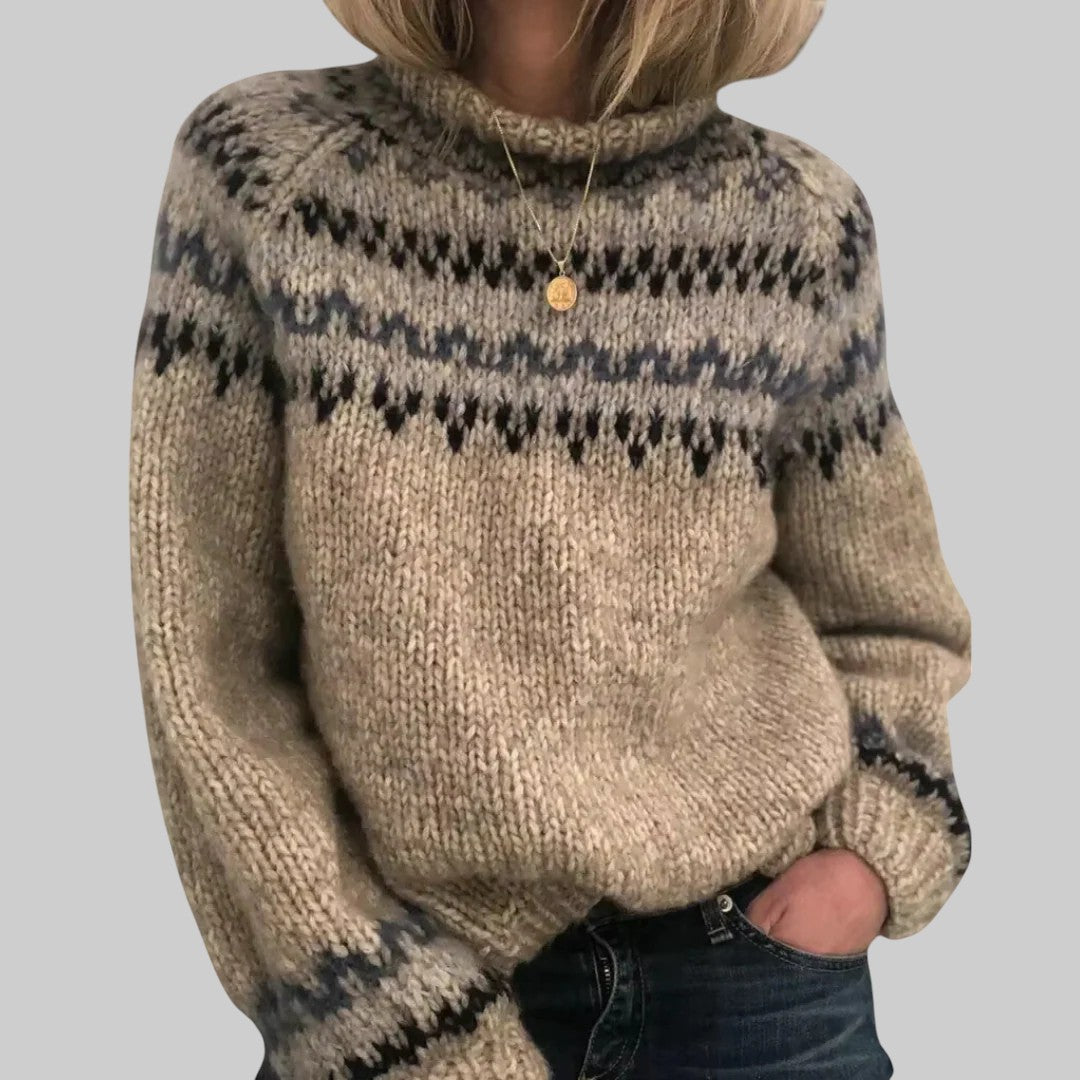Helena | Pohodlný vintage pletený svetr