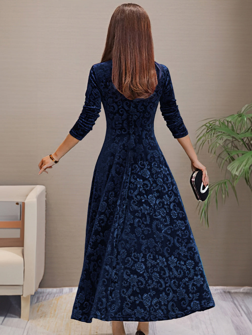 Nancy | Sváteční sametové elegantní šaty