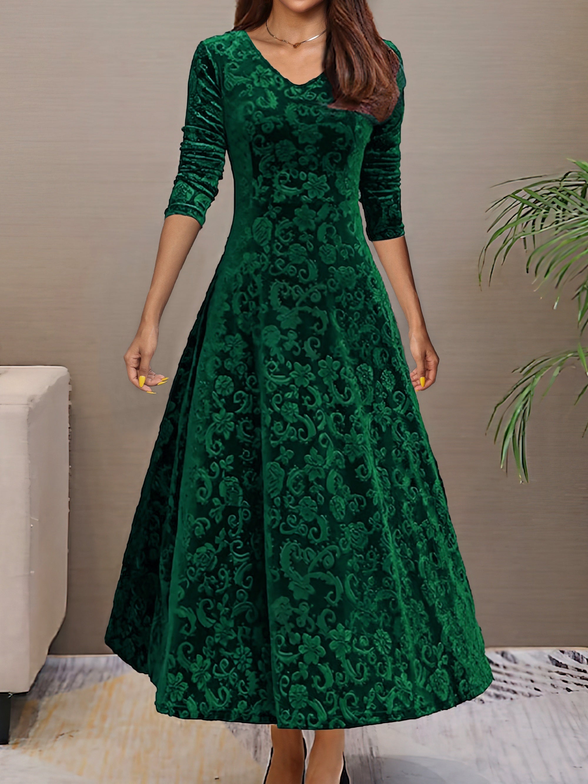 Nancy | Sváteční sametové elegantní šaty
