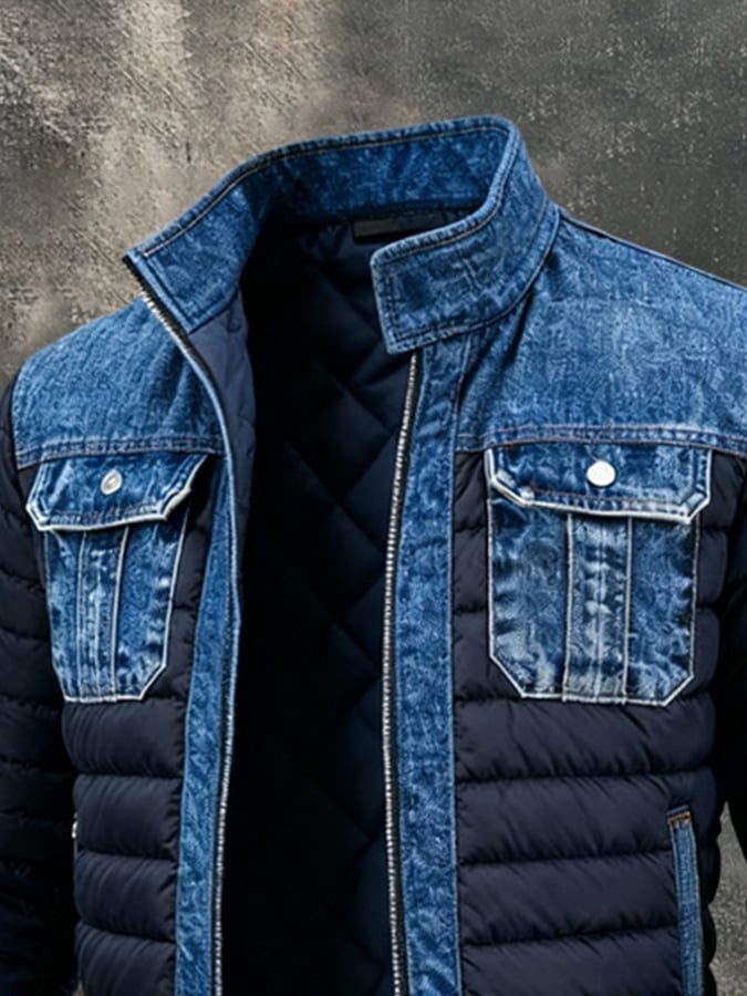 Piotr™ | KLASICKÁ BUNDA Z DVOJITÉHO DENIMU