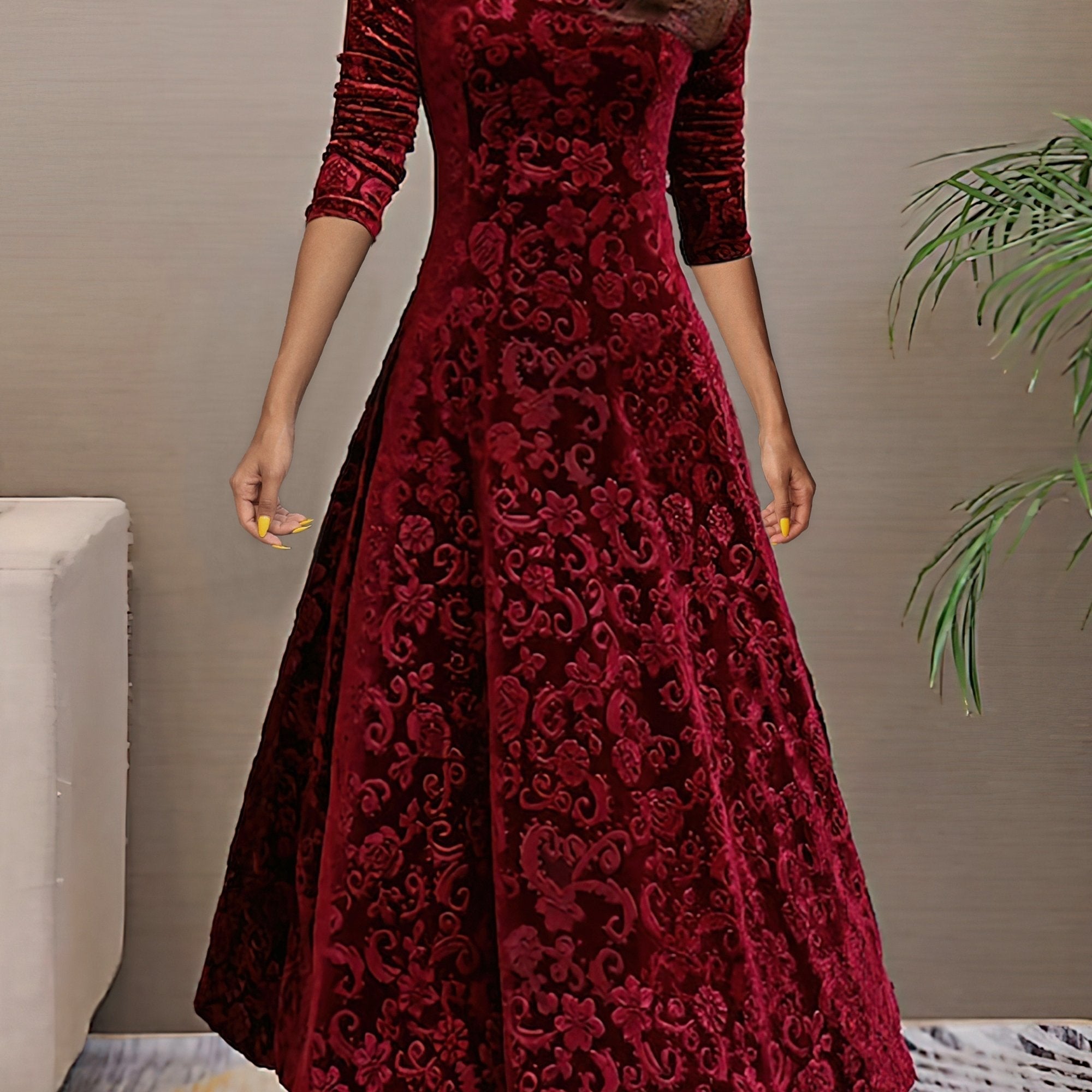 Denise | Šaty z sametu s elegancí na svátky