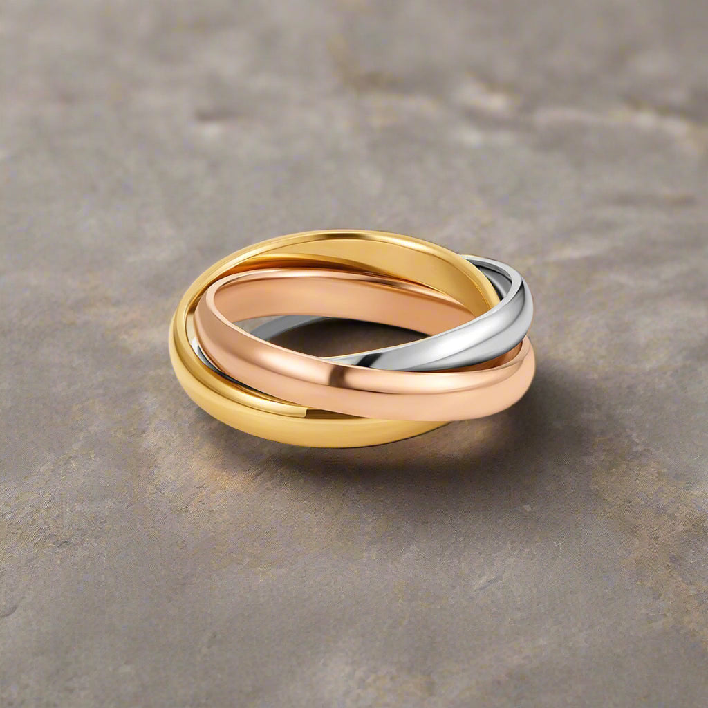 Félicie - Bague Loop Tricolore